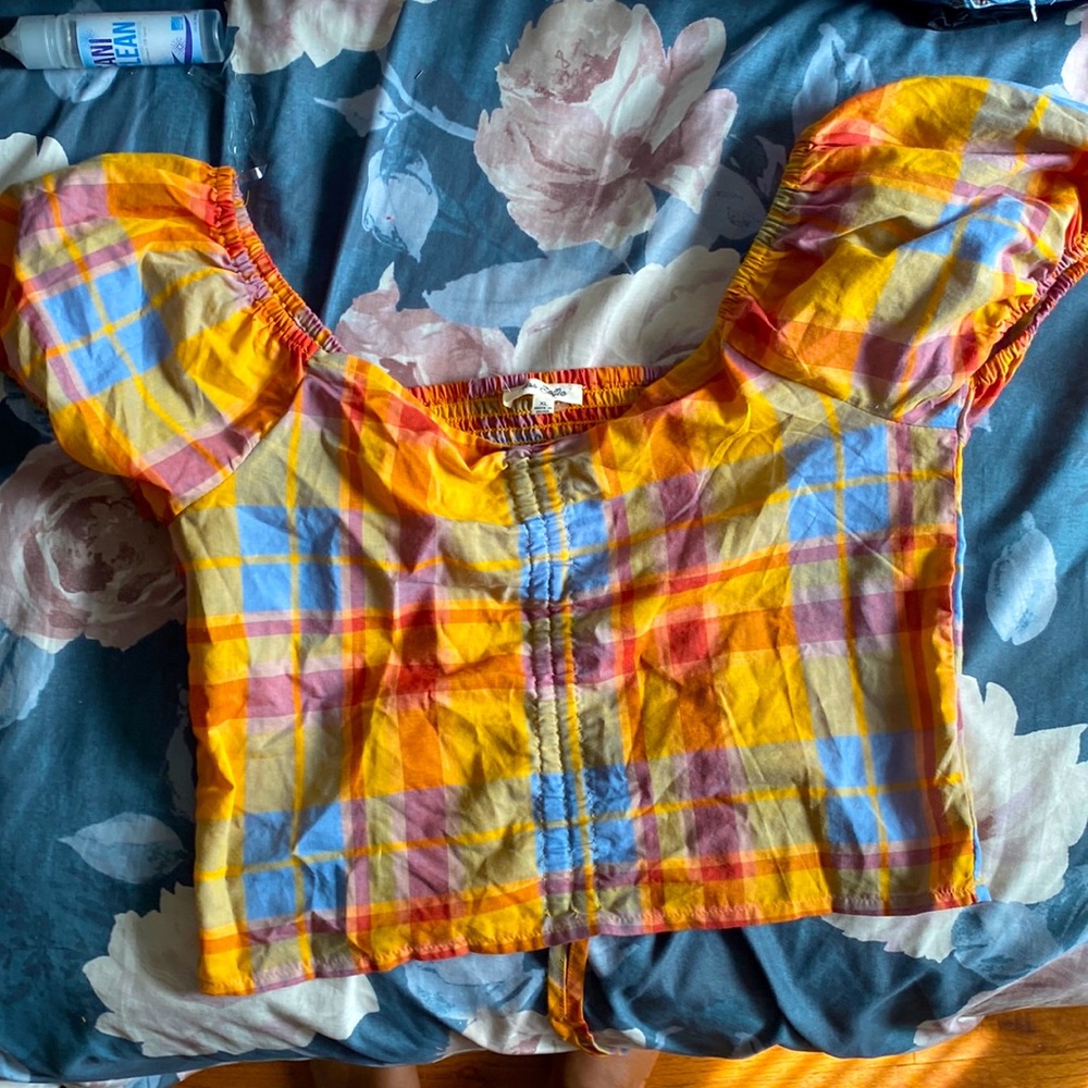 Miss Selfie / Plaid Croptop / XL
